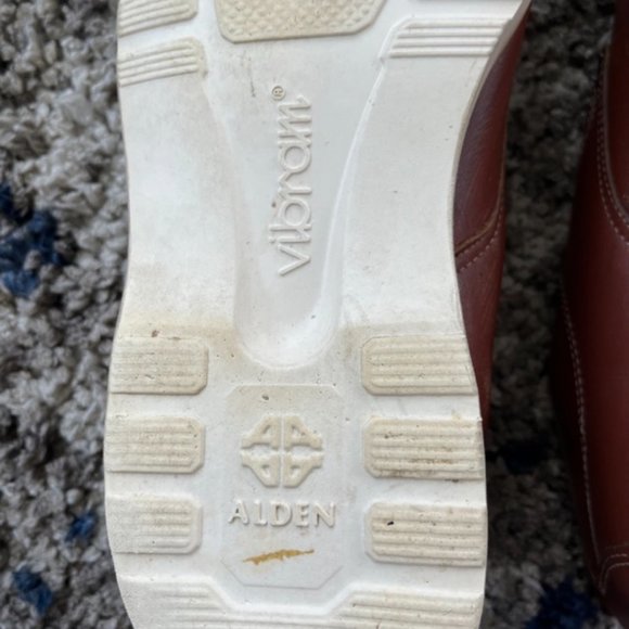 Vintage Knapp Brown Cush-N-Crepe Leather Shoes Made In USA Men’s 9 US Alden Sole - Picture 10 of 12